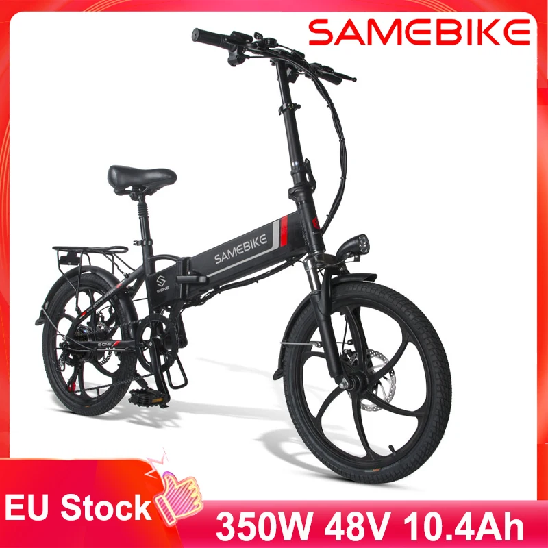 

EU Stock Samebike 20LVXD30 Smart Folding Electric Bicycle E-bike 7 Speed Moped Cycling 350W 25-35km/h 20 Inch Bike