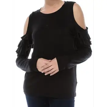 

Women O-Neck Long Sleeve Hollow Out Patchwork Ruffles T-Shirts Female Casual Solid Loose Tops Tshirts