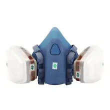 7 шт. набор противогаз оптимальный активированный уголь продвинутый силикагель яд респиратор Половина лица химические краски спрей маски