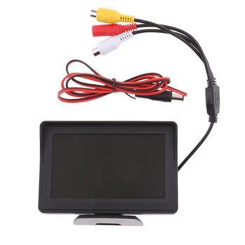 

1 Set Car Rearview Monitor 4.3'' TFT LCD HD Screen 2 Video Input Monitor For Car Rear Rearview Backup Camera Support DVD/VCD Etc