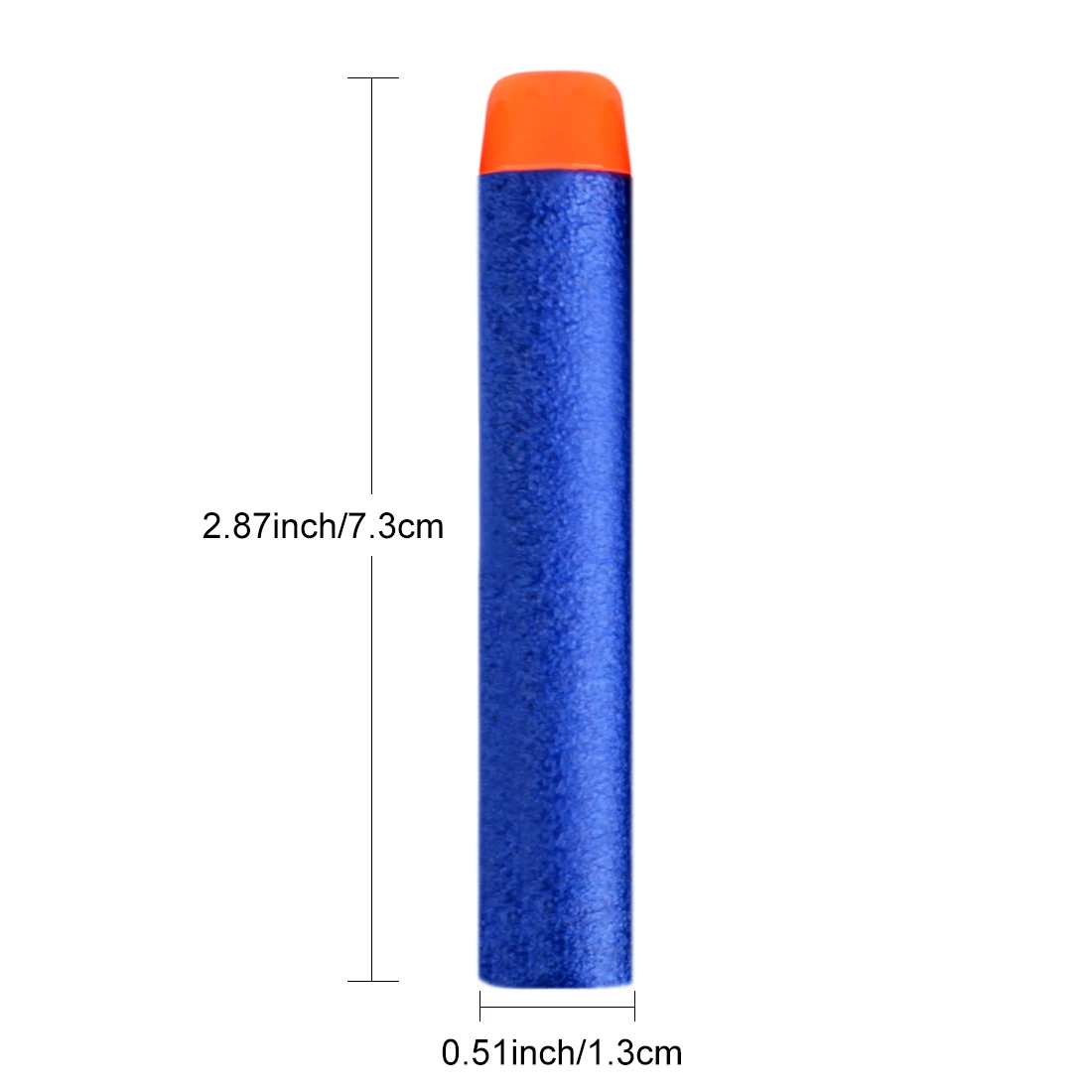 100pcs/200pcs/500pcs/1000pcs Fluorescence Dart Refills Universal Standard Round Head Hollow Foam Bullets for Nerf Toy Gun