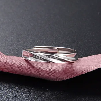 

Delicate Upscale S925 Sterling Silver Crystal Wedding Engagement Pair Rings for Women Men Lovers Couple Classic Proposal Jewelry