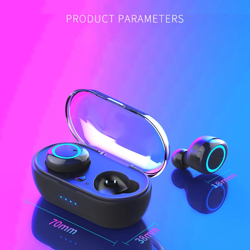 Wireless Headphones Bluetooth Earphone Waterproof Sports Headphone with Charging Box Stereo Earbuds Gaming Headset for Phone