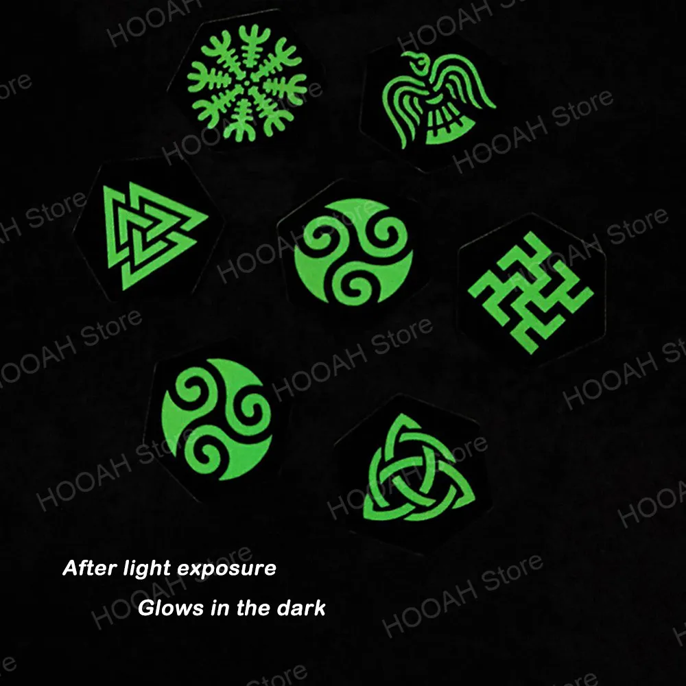 Viking компас Vegvisir Тактический Патч Скандинавская Руна Aegishjalmr светящийся пластырь