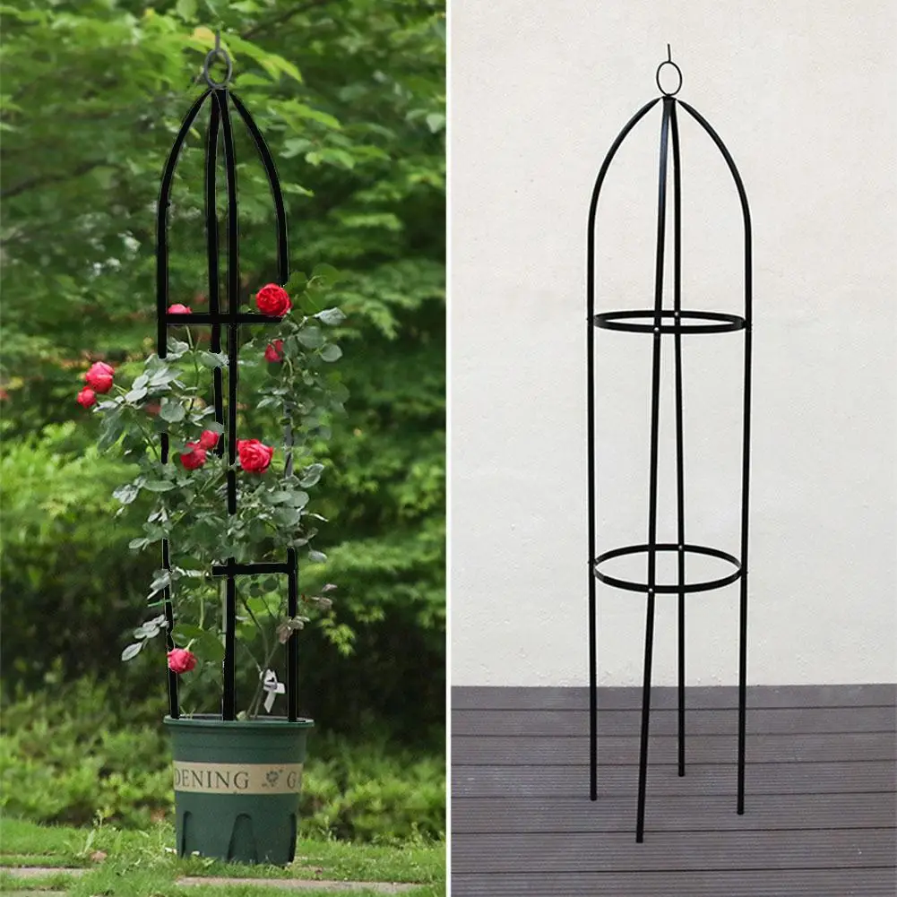 Iron Plant Growth Bracket Garden Trellis Plant Support for