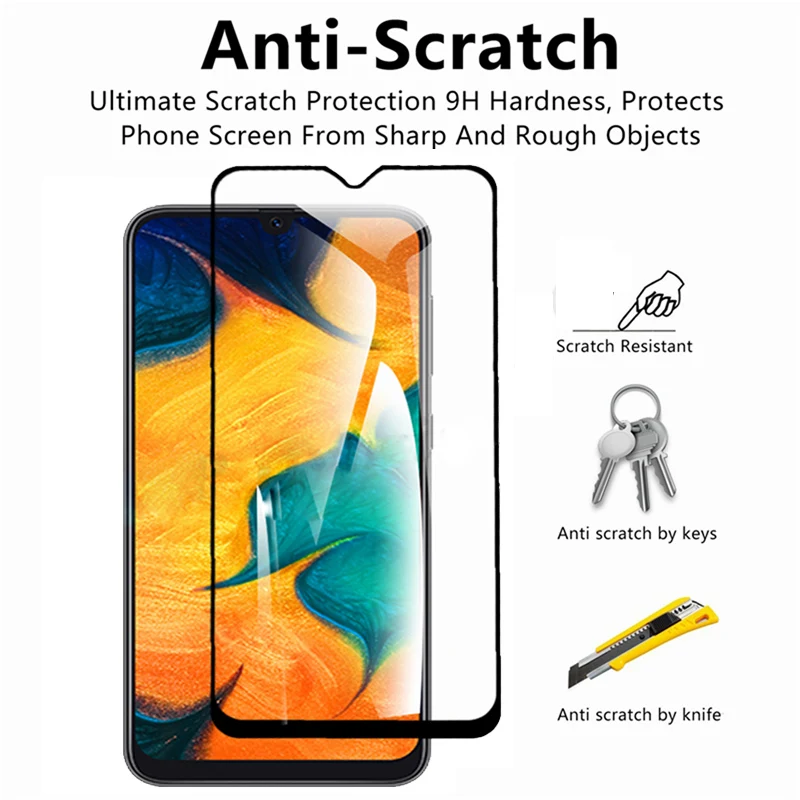 9D закаленное Стекло на samsung Galaxy A50 A30 A20 A10 A40 A60 A70 A80 A90 M20 M30 A40s A20e защитная маска для лица, Стекло пленка