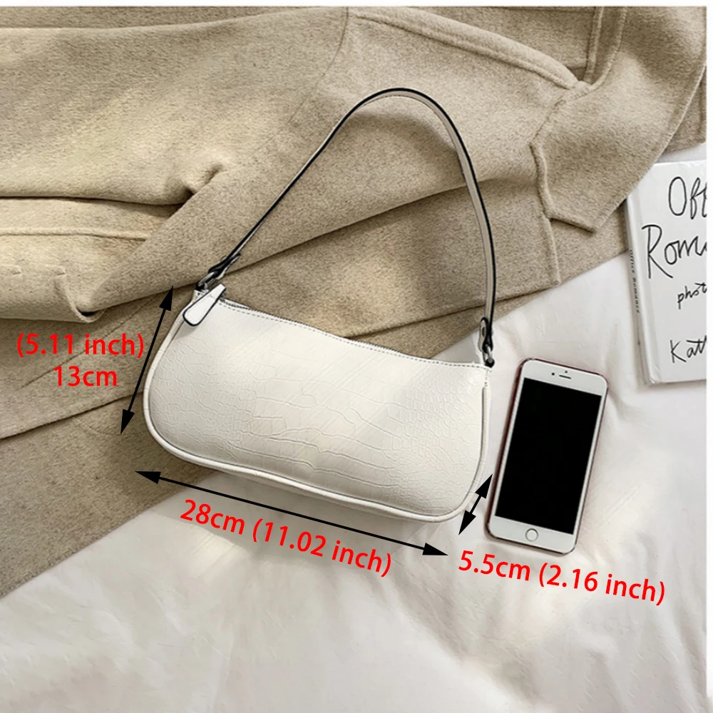  2019 New Fashion Crocodile Pattern Shoulder Women Bag Hand Bag Personality Wild Fashion Patent Leat - 4000144985108