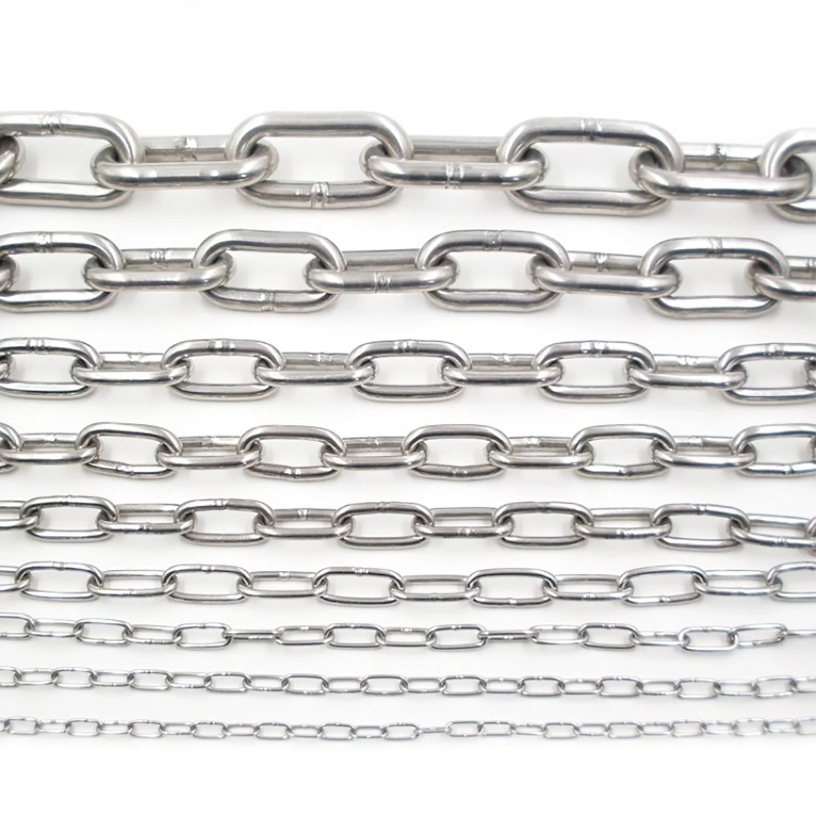 1M Diameter 1.2 1.5 2 2.5 3 4 5 6mm 304 Stainless Steel Chain Traction Chain Clothes Drying Pet Dog Choker Collar stainless steel chain