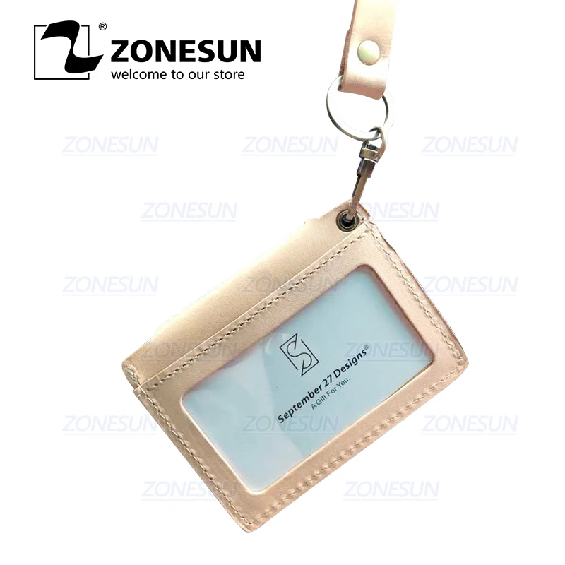 ZONESUN кредитный держатель для карт, кошелек для монет, заказной кожаный Режущий инструмент для рукоделия, перфоратор, форма для поделок, бумажный кошелек