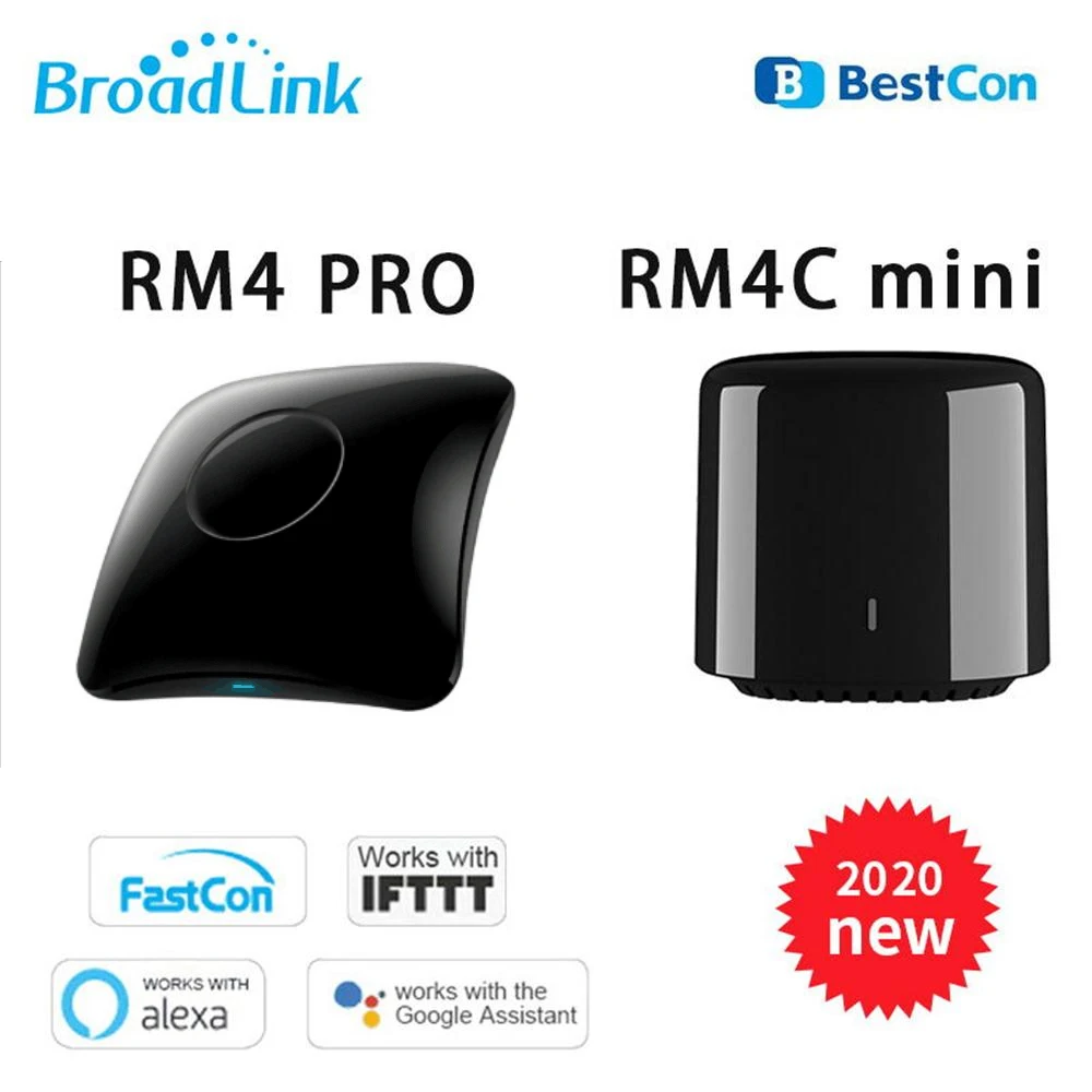 2020 Broadlink RM4 Pro+ RM4C Mini Universal Intelligent IR Remote Control RM Pro RF 4G WiFi Smart Home Work Alexa Google Home IO