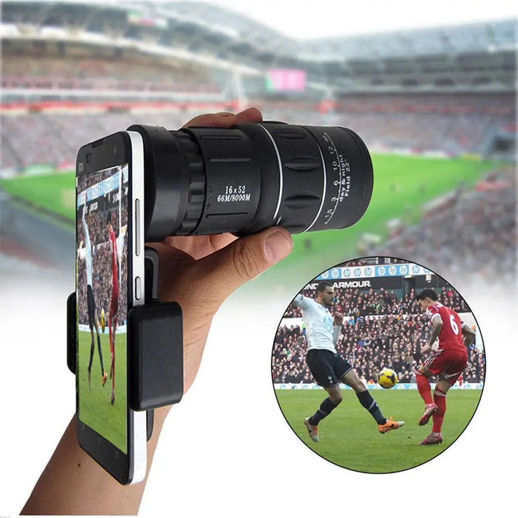 

16x52 High Definition High Power Telescope Monocular Telescope Life waterproof(Do not support the diving) 1.8
