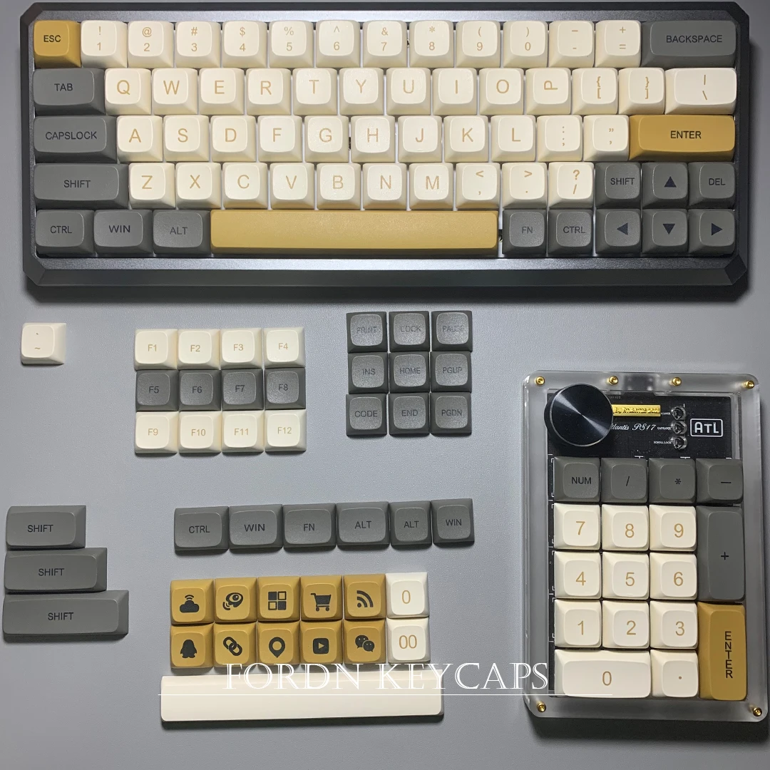 Колпачки для клавиш с шиммером 125 сублимация XDA высоконастраиваемая механическая