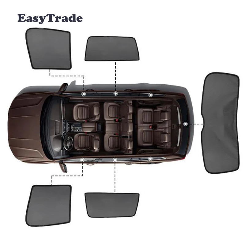 

For Toyota CHR 2016 2017 2018 2019 2020 Magnetic Car Sun shade Mesh Sunshade Side Window Sun Visor Sunscreen Insulation A Set