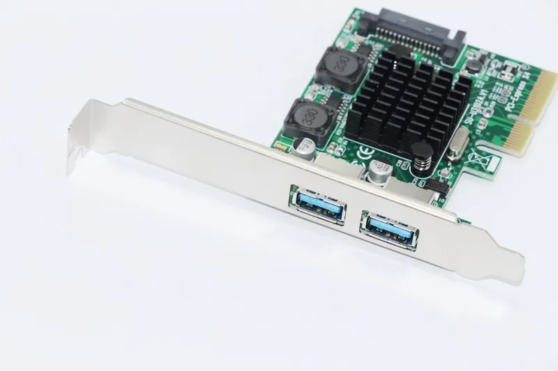 New USB 3.1 PCI Express Card 2Port USB3.1 SuperSpeed 10Gbps USB 3.1 PCI-E Expansion Card Adapter for Desktop Computer Components