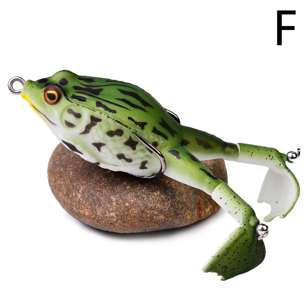 1 PCS Double Propeller Frog Soft Bait Fishing Lure Topwater Floating Isca  Bionic Wobbler 95mm13g Trolling For Snakehead Lucana