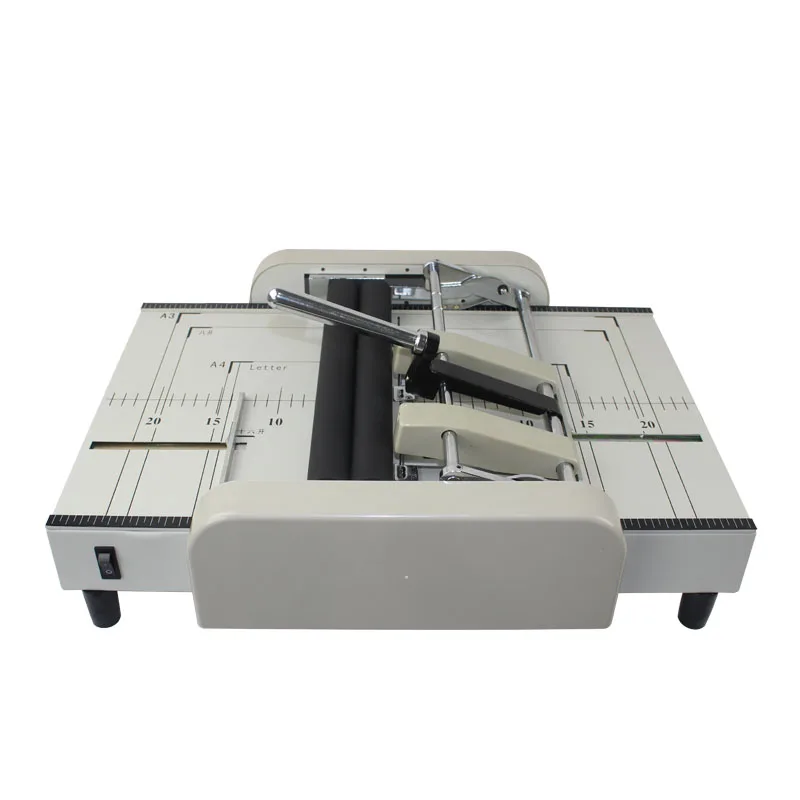 

A3 Automatic Paper folding machine folder Saddle binder/Saddle stitching machine Manual/Brochure production binding machine