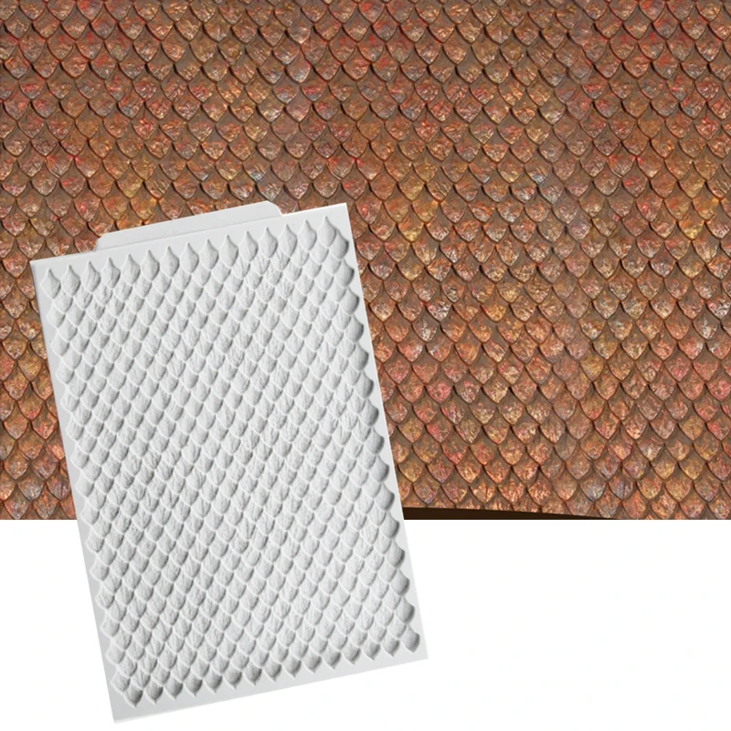 

Dragon Scales Mould Silicone Mold Fondant Cake Decorating Tool Gumpaste Sugarcraft Chocolate Forms Bakeware