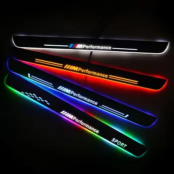 

LED Door Sill Moving Lights For BMW 5 G30 F90 2016-2020 Scuff Plate Acrylic Door Sills Car Welcome Light Stickers Accessories