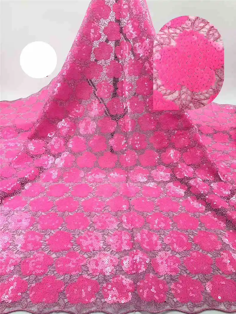 Фабрика offers2019нигерийская Современная кружевная ткань высококачественные блестки sequince кружева для вечерних платьев Winn828g