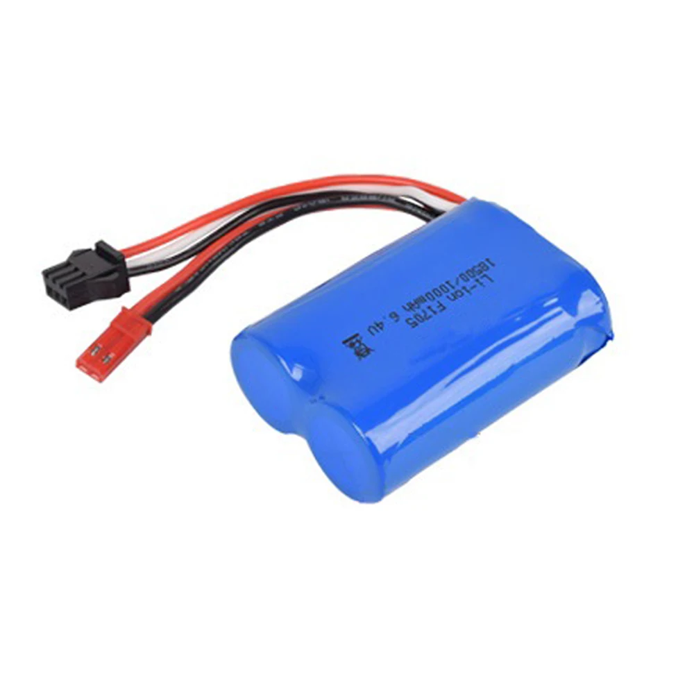 Литий ионный аккумулятор 6 4 В 1000 мАч для wltoys A303 A313 A323 A333 18500 аксессуары