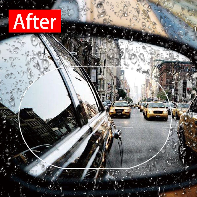 Автомобильная пленка зеркала заднего вида наклейка в форме капель дождя для honda civic 2007 2009 peugeot 307 mazda 3 kia ceed toyota corolla hyundai i30 audi a4