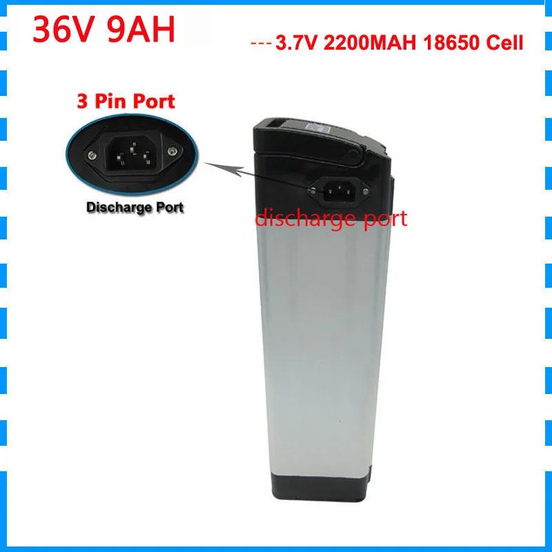 350W 36V 8.8AH 500W посеребренный аккумулятор 36V электрический велосипед 36V 9AH литиевая батарея с 15A BMS 42V 2A зарядное устройство верхнее нагнетание