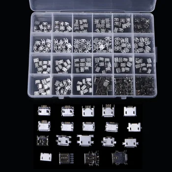 

240pcs / Box 24 Models Micro USB Connector Socket Jack For MP3 / 4/5 Lenovo Brand New And High Quality
