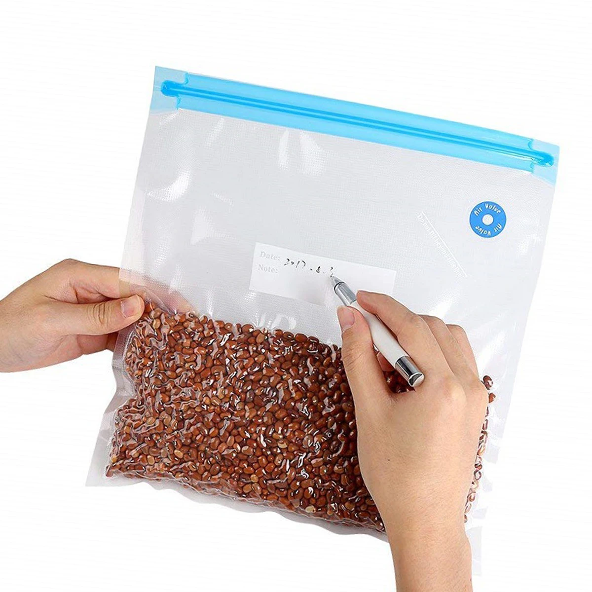 

Vacuum Sealed Bag Reusable Food Vacuum Sealed Bag With 2 Sealing Clip For Long-Time Food Storage Vacuum Sealed Bags