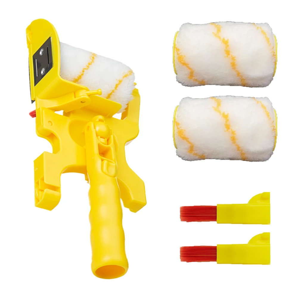 Clean Cut Profesional Paint Roller 2-Pack Replacement Paint Application Edger Brush Tool Multifunctional for Home Wall Ceiling