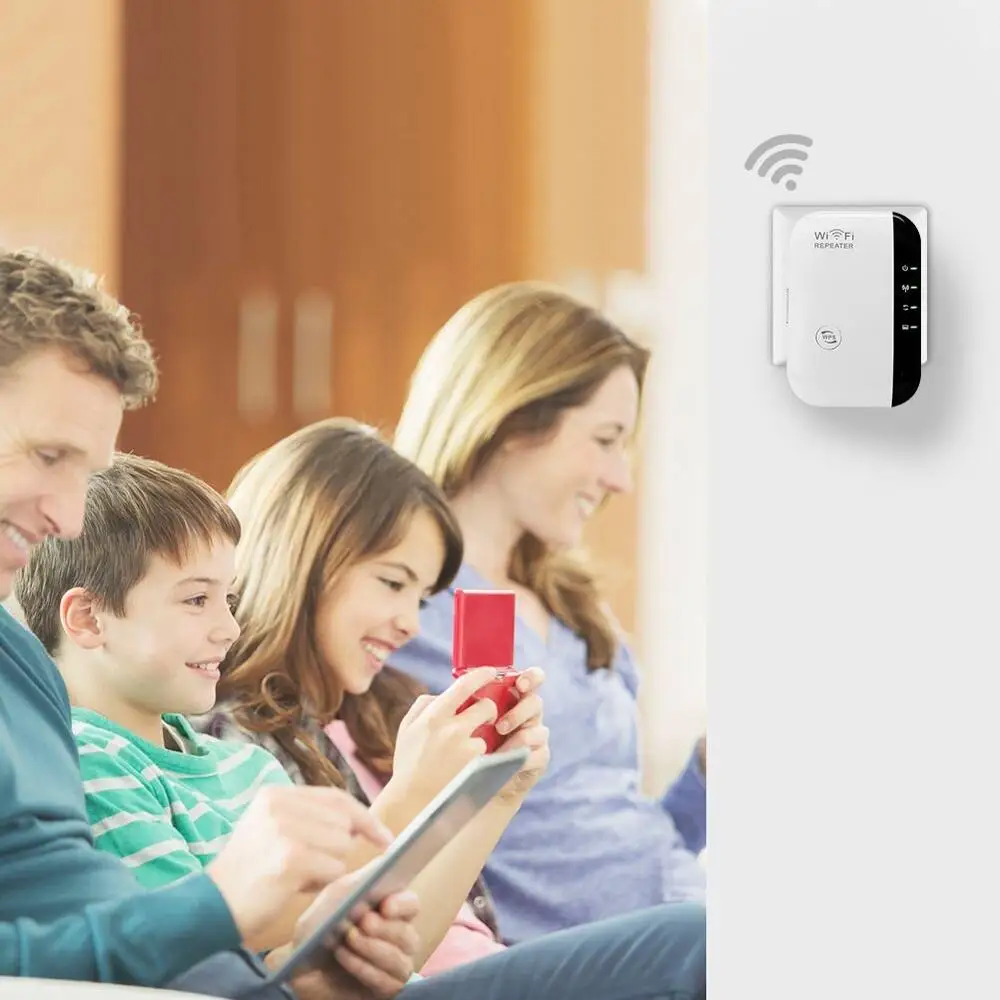 Беспроводной Wi-Fi ретранслятор усилитель сигнала 802.11N/B/G Wi-Fi расширитель диапазона 300 Мбит/с усилитель сигнала Repetidor Wi-Fi WPS шифрование