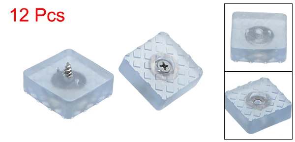 30x30x10mm 12Pcs Uxcell 4/8/12/16/20/32 шт. силиконовых кейсов мебельные колодки от 22x22x8,5/22x22x9/24x24x14/29x29x10/ противоскользящие напольные протекторы 30x30x10 мм - Цвет: 30x30x10mm 12Pcs