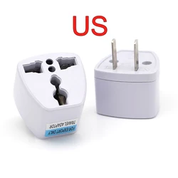 Universal Travel Power Adapter - 800W European Plug Converter with 2 Round Pin Socket - Other (US)