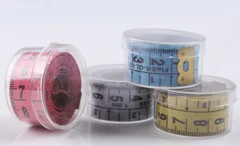 

1Roll 150cm/60" Body Measuring Ruler Sewing Tailor Tape Soft Flat Sewing Ruler Meter Sewing Measuring Tape Random Color