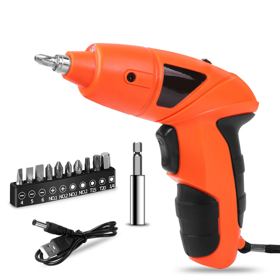 Electric Screwdriver Driver Power Tools Rechargeable Cordless Drill Wireless Mini Electric with Bid