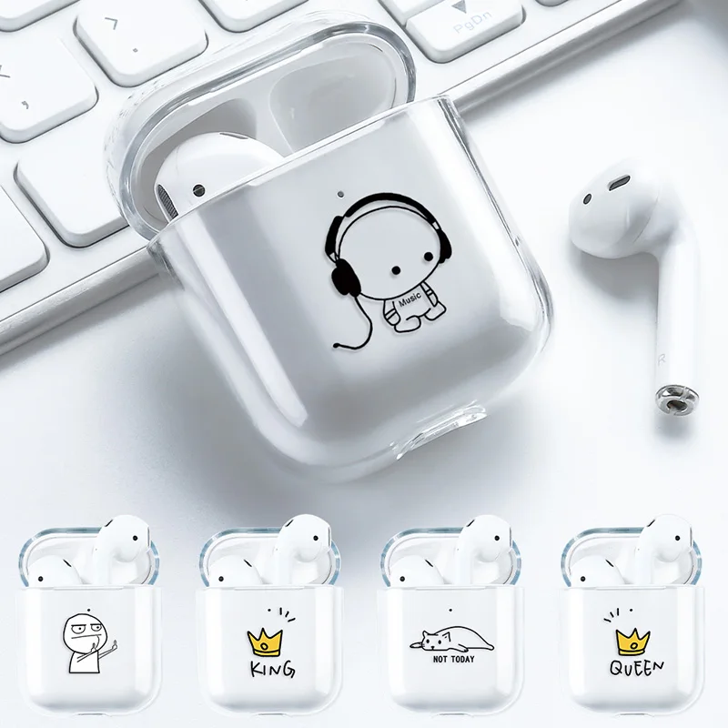 Case For AirPods 2 3 1 Case Cover AirPods Pro Coque Wireless headphones Transparent TPU Soft Cover Air Pods Pro 2 3 Funda Capa 3