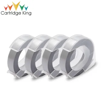 

Cartridge King 4pc 9mm 3D Plastic Embossing Tape for Embossing Label Maker PVC LABEL MoTex E1011610 1880 12965 Label Printers