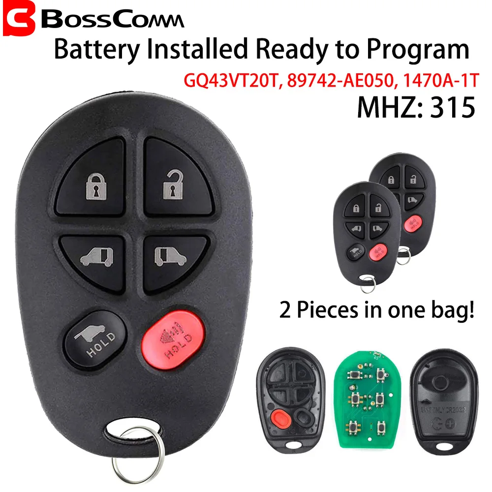 Автомобильный брелок Bosscomm для 2004 2005 2006 2007 2008 315 Toyota Sienna автомобильный с