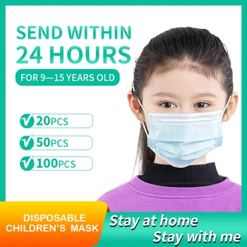 

Disposable mask Children Kids face Mask 3 Layers Filter Mouth Masks for Child Protective mouth caps mascarillas masque enfants