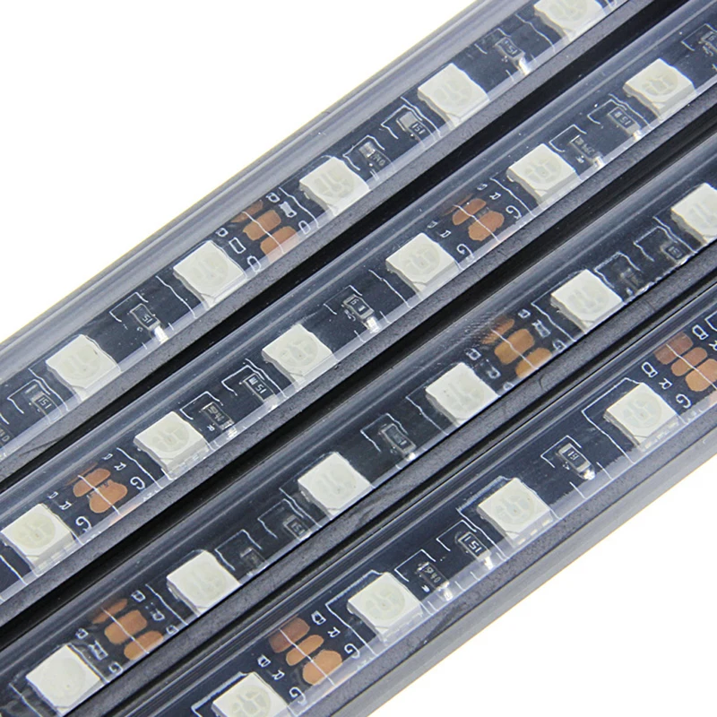 9SMD автомобильный интерьерный напольный RGB светодиодный светильник комплект с дистанционное управление музыкой