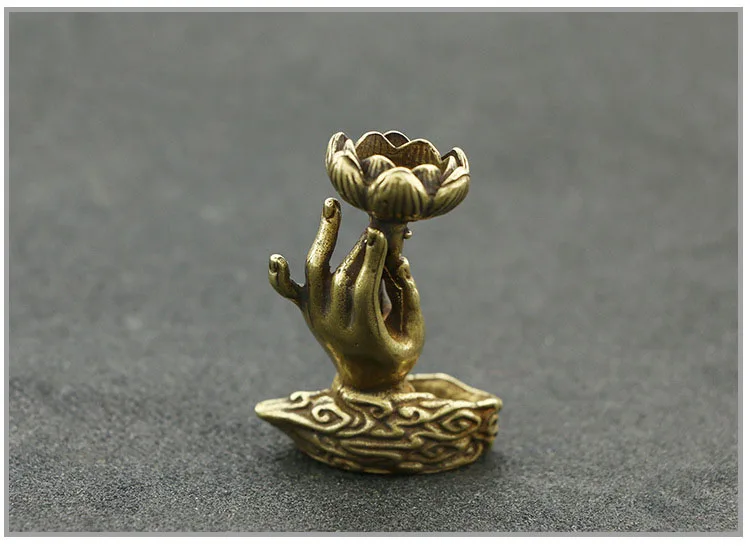 Pure Copper Buddha Hand Lotus (14)