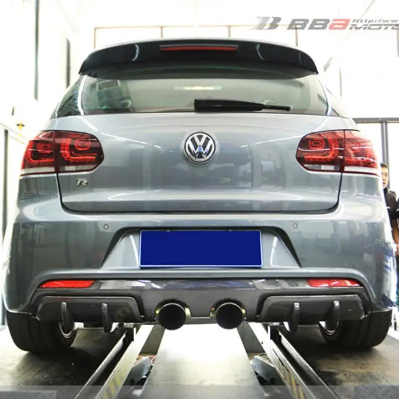 Golf 6 FRP праймер задний бампер сплиттер фартуки тела комплект для Volkswagen VW MK6 R20 2009