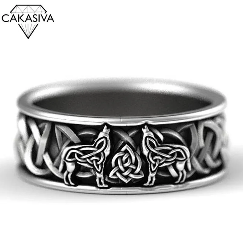 Серебро 925, североевропейская мифология, волк, Finriel, защита, тотем, амулет, хип-хоп, волк, кольцо, Мужские Винтажные Ювелирные изделия Серебро 925, североевропейская мифология, волк, Finriel, защита, тотем, амулет, хип-хоп, волк, кольцо, Мужские Винтажные Ювелирные изделия