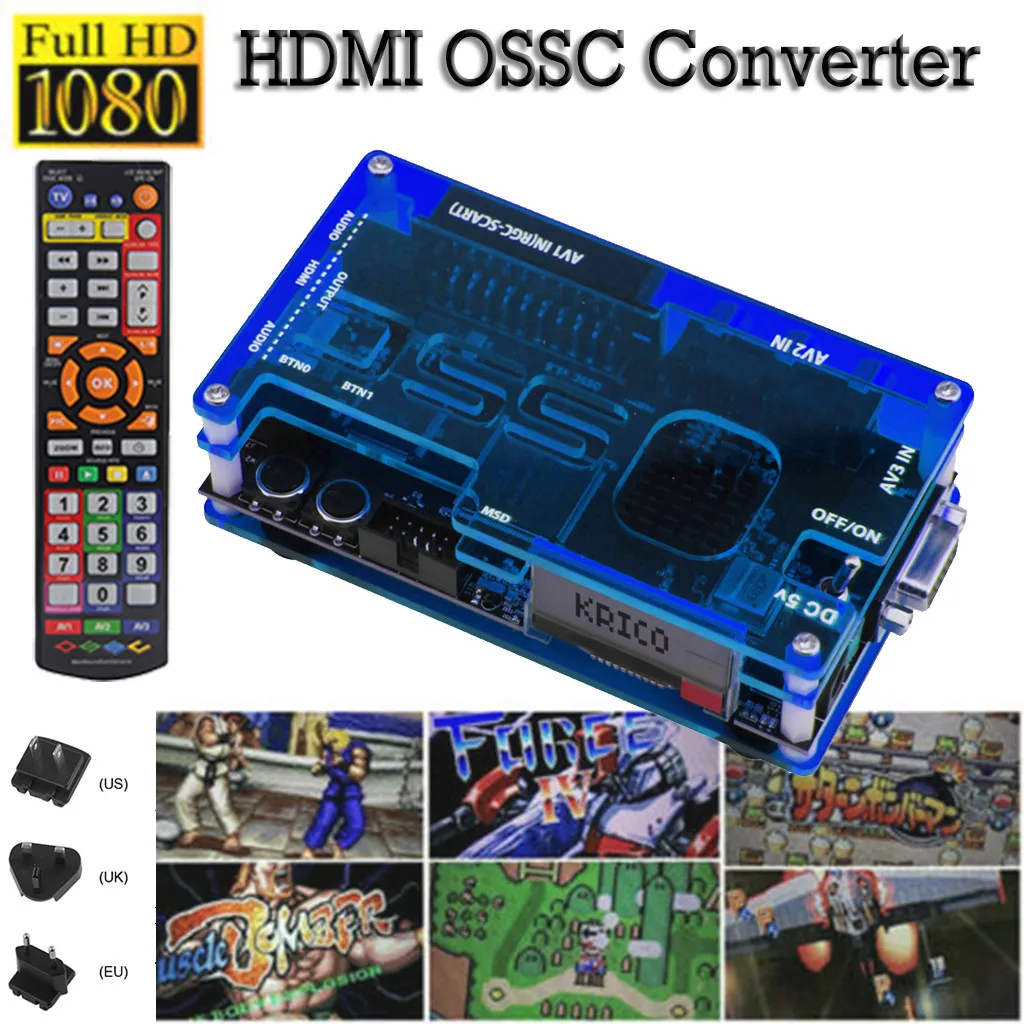 Конвертер OSSC HDMI для ретро игровых приставок Sega Atari nini O0K7 PS1 2 Игровая приставка