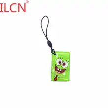 S50 1k 13,56 MHz UID мультяшная безделушка брелок сменный перезаписываемый жетон Метка RFID падение клей Брелок карта контроля доступа 1 шт