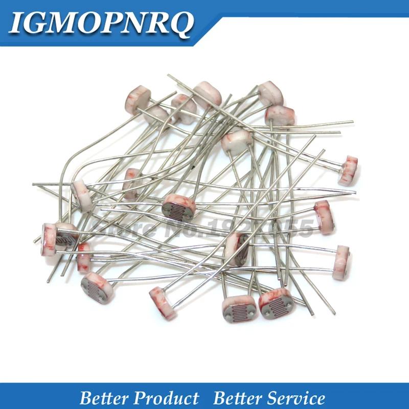 20PCS LDR Photo Light Sensitive Resistor Photoelectric Photoresistor 5528 GL5528 5537 5506 5516 5539 5549 | Электронные