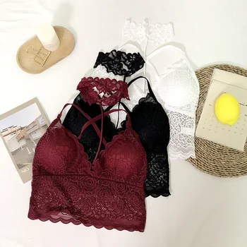 

Port Flavor Brief Paragraph Coat New Sexy Lace Strapless, Female Condole Render Neck Hung Small Vest