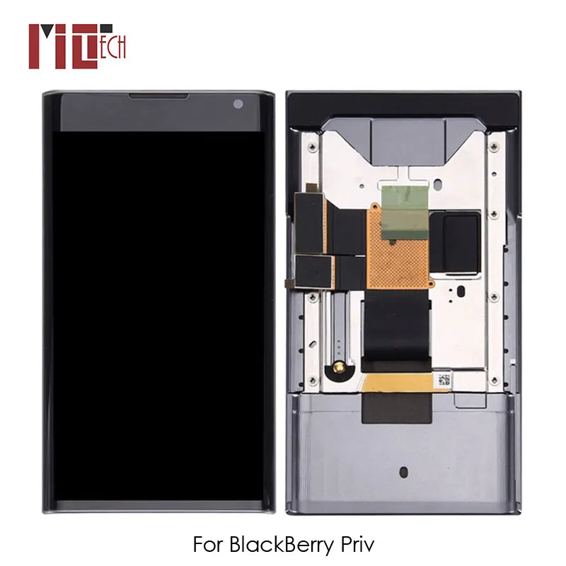 

LCD Display For BlackBerry Priv Touch Screen Digitizer Assembly Black No/With Frame Replacement Parts Free Shipping