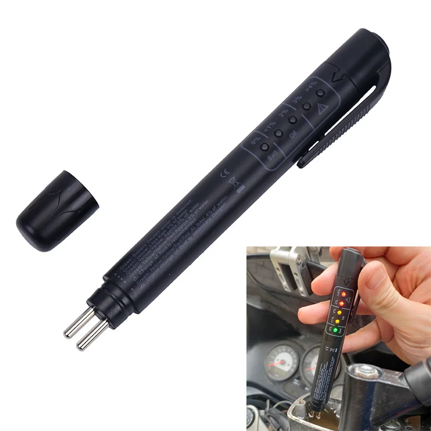 Probador de líquido de frenos para coche, herramienta de prueba de líquido automotriz, LED, calidad de aceite, 1 ud.