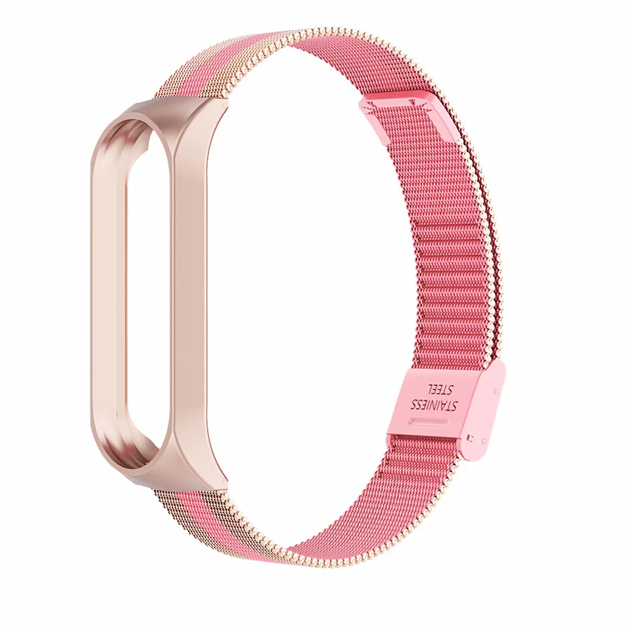 aa64403 Металлический браслет для mi Band 4 3 ремешок на запястье металлический Безвинтовой из нержавеющей стали для Xiao mi band 4 3 Широкие ремешки mi band 4 3 - Цвет: aa64403