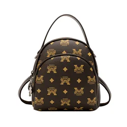 Women Backpack High Quality Leisure Rucksack Leather Vintage Bags Top-handle Small Multi-layer Single Shoulder Handbag Backpacks